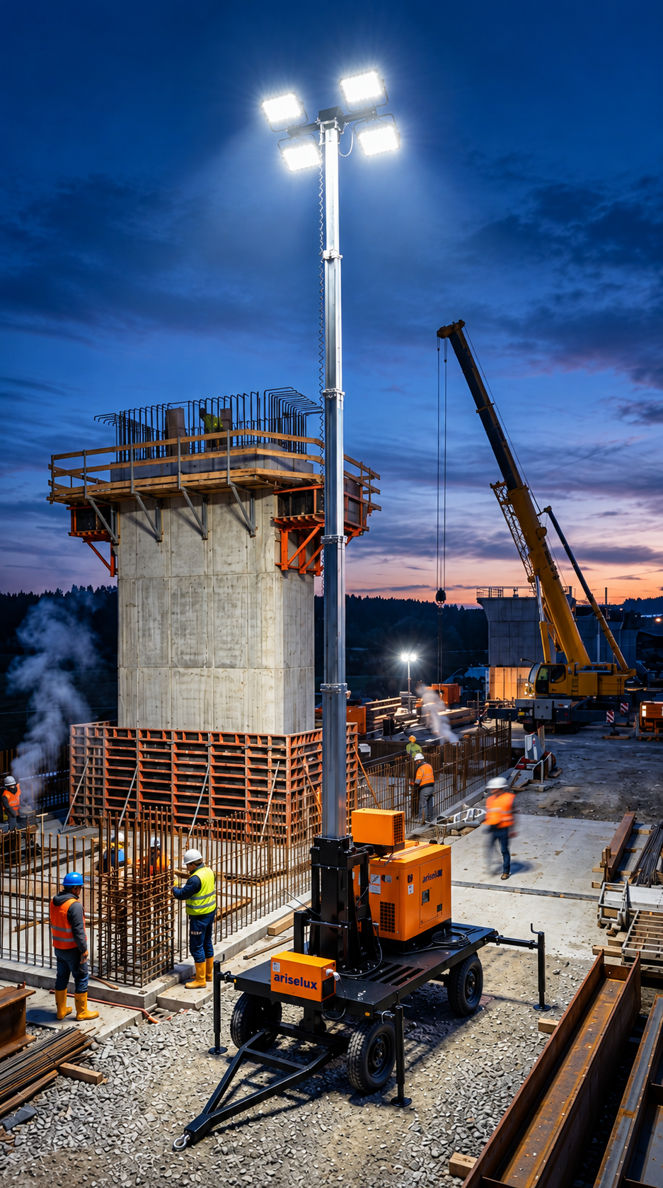 Construction site illumination