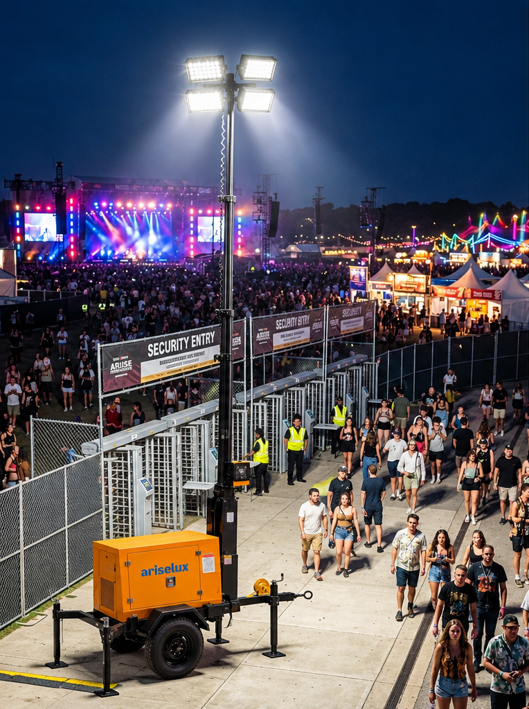 Outdoor events illumination