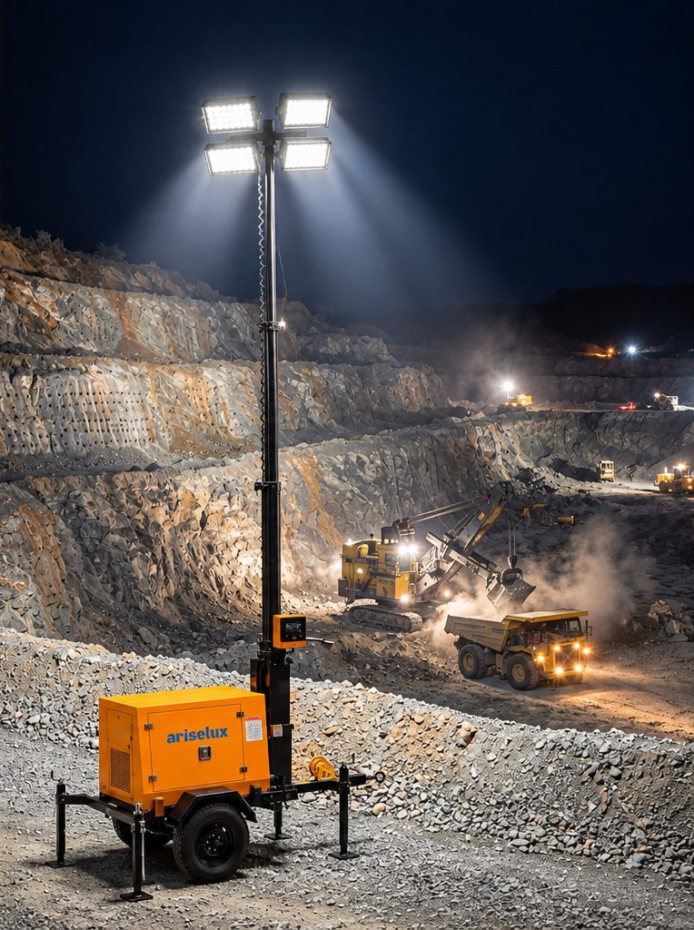 Mining site illumination