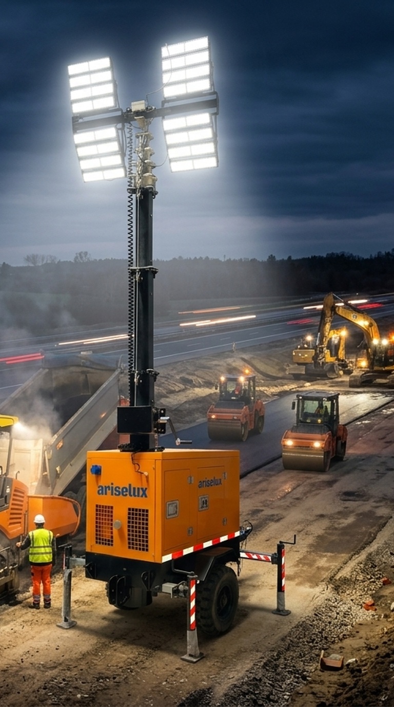 Road construction illumination